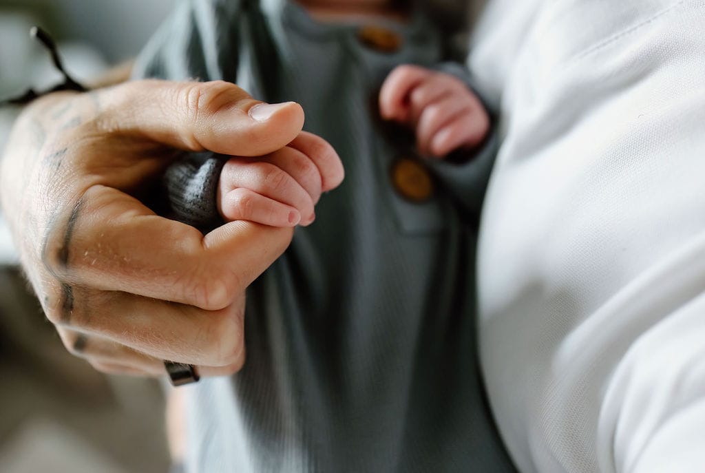 baby newborn hand by austin texas photographer