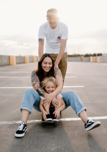 rooftop family photography in Austin, Texas
