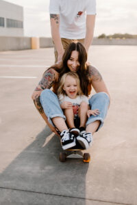 rooftop family photography in Austin, Texas
