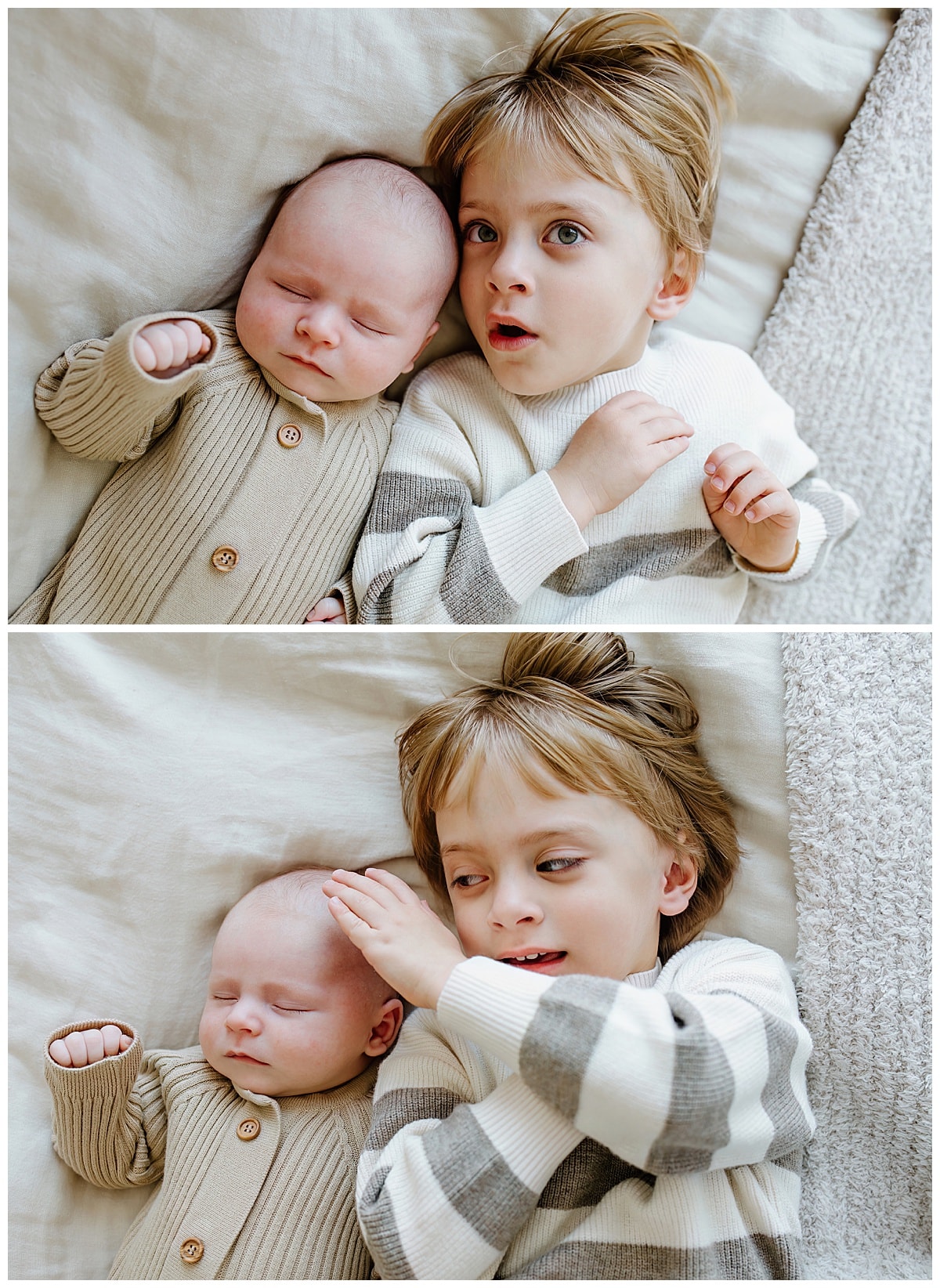 Babies cuddle and play together for Our Adventuring Souls Photography