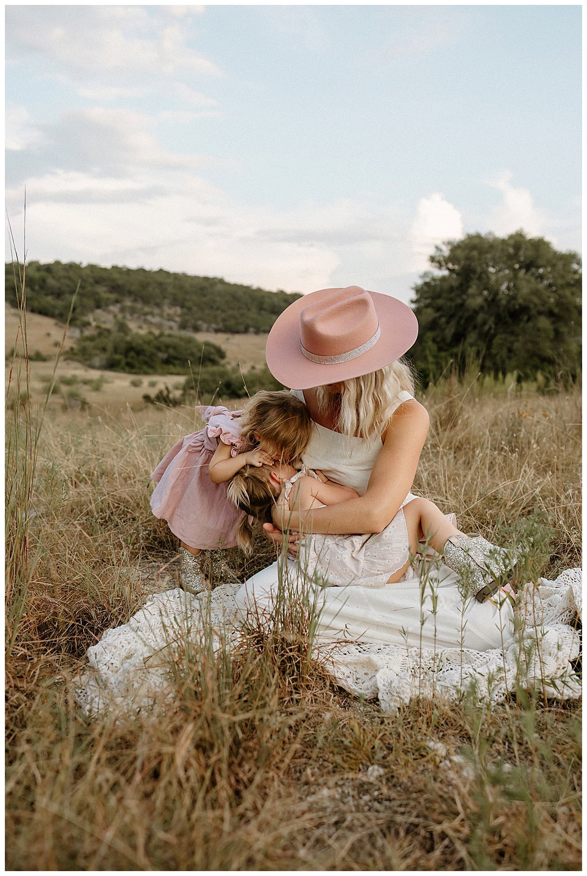 Mom and daughter spend time together for Outdoor Motherhood Story 