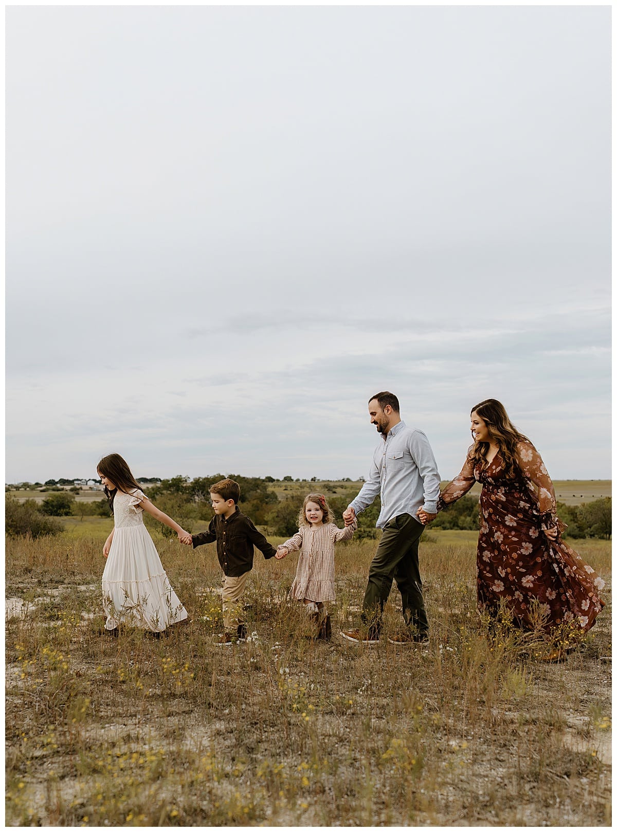 Parents and children walk together for Austin Lifestyle Photographer