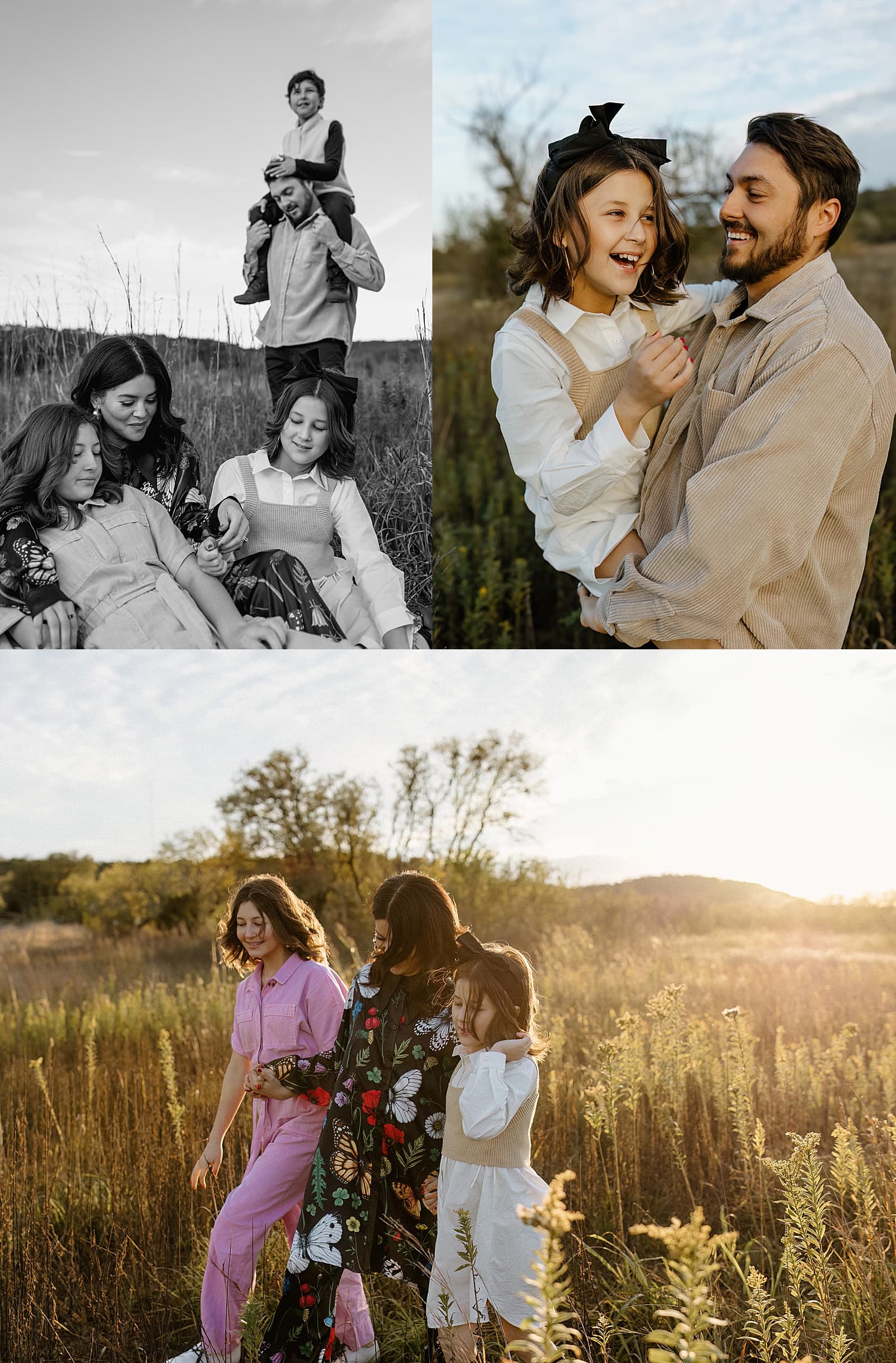 Parents smile and play with their kids for Austin Family Photographer